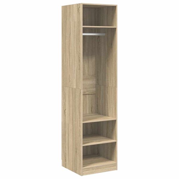 800237 vidaXL Wardrobe Sonoma Oak 50x50x200 cm Chipboard