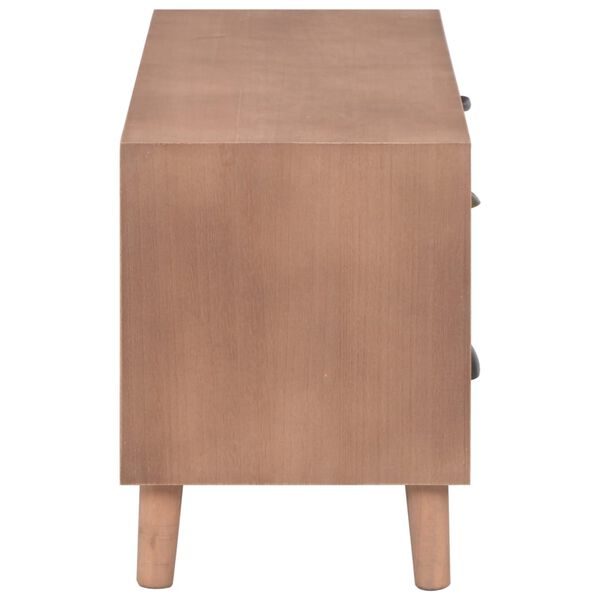 vidaXL Тумба під телевізор з 5 шухлядами 90x30x40 см Масив сосни