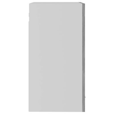 vidaXL Навісна шафа зі склом Сірий бетон 40x31x60 см ДСП