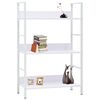288220 vidaXL 3-Layer Book Shelf White 60x27,6x90,5 cm Chipboard