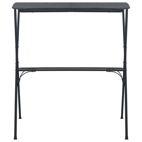 vidaXL Барна Стійка з Навісом Антрацит 175x150x207 см Сталь