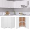 802537 vidaXL Hanging Corner Cabinet White 57x57x60 cm Chipboard
