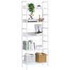288228 vidaXL 5-Layer Book Shelf White 60x27,6x158,5 cm Chipboard