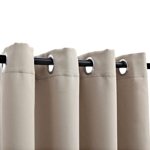 vidaXL Світлонепроникні Штори на Металевих Кільцях 2 шт 140x245 см