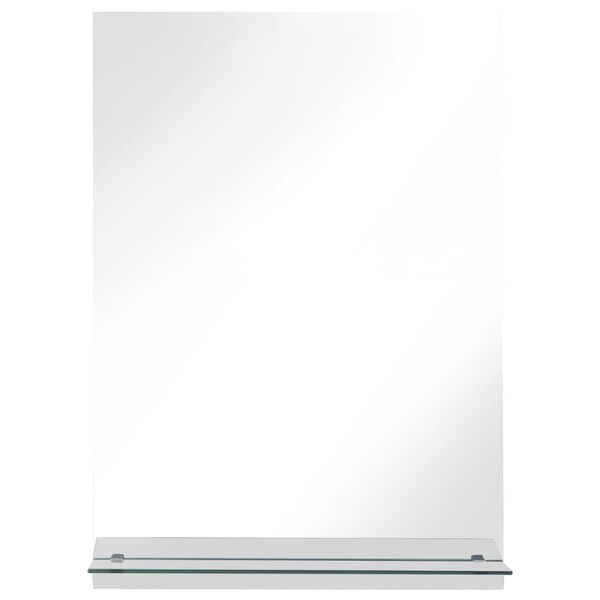 vidaXL Настінне дзеркало з поличкою 40x60 см Загартоване скло