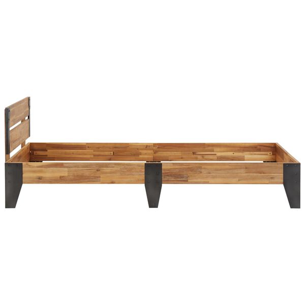 vidaXL Каркас Ліжка 90x200 см Масив Акації з Матовою Обробкою