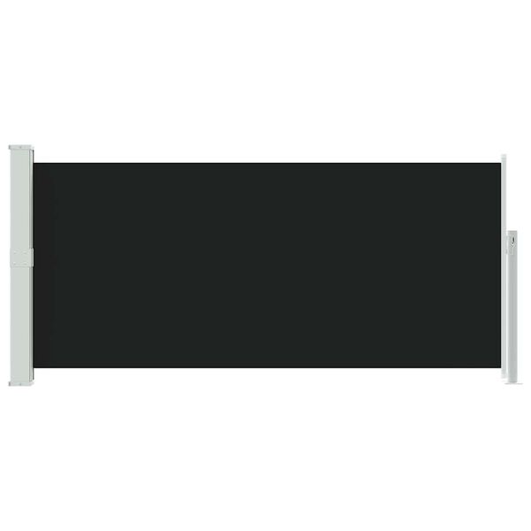 vidaXL Бічний Тент Висувний Чорний 140x300см