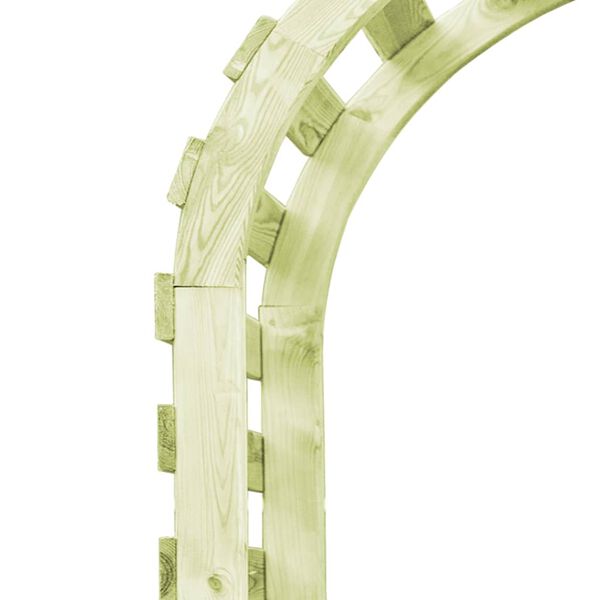 vidaXL Садова Пергола 130x60x230 см Просочена Соснова Деревина