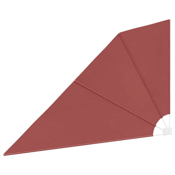 vidaXL Висувний Бічний Тент для Балкону Теракотовий 160x240 см