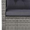 vidaXL Комплект Садових Меблів 6 од. з Подушками Сірий Поліротанг