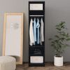 800235 vidaXL Wardrobe Black 50x50x200 cm Chipboard