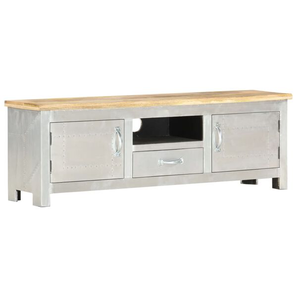286601 vidaXL Aviator TV Cabinet 120x30x40 cm Solid Mango Wood