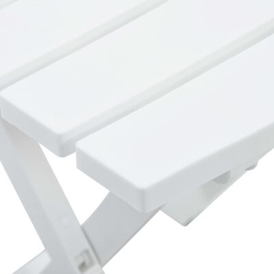 47690 vidaXL Folding Garden Table 45,5x38,5x50 cm White