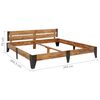 vidaXL Каркас Ліжка 200x200 см Масив Акації з Матовою Обробкою