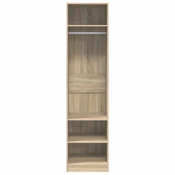 800237 vidaXL Wardrobe Sonoma Oak 50x50x200 cm Chipboard