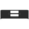 vidaXL Тумба під Телевізор Глянцевий Чорний 120x30x37,5 см ДСП