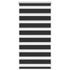 vidaXL Смугаста Рулонна Штора Чорний 40х100 см