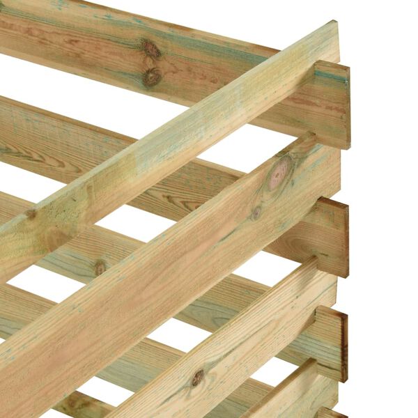 vidaXL Ґратчастий Садовий Компостер 120x120x70 см Просочена сосна