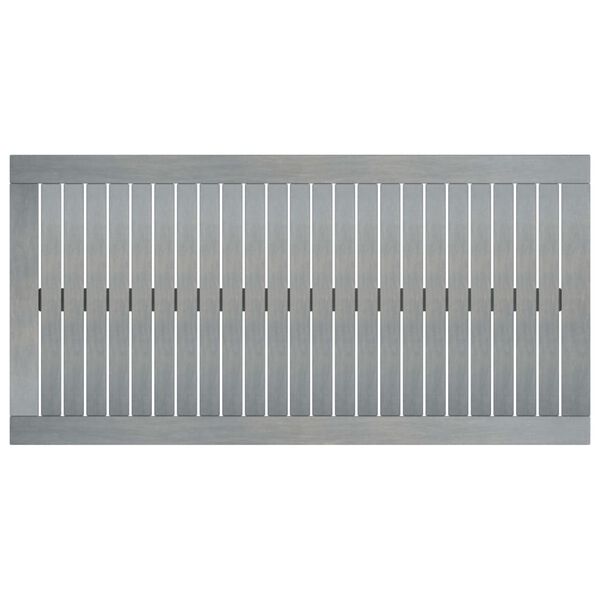 vidaXL Журнальний Столик Сірий 100x50x33 см Масив Акації