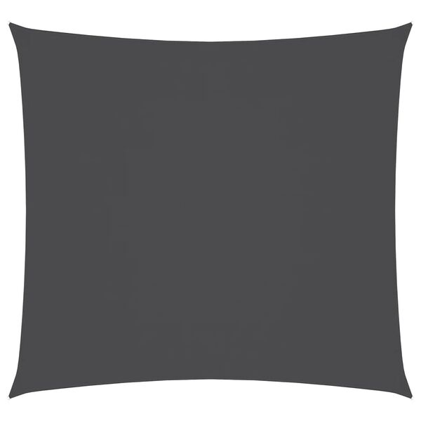 vidaXL Сонцезахисна Парусина Квадратний Антрацит 3,6x3,6 см Тканина Оксфорд