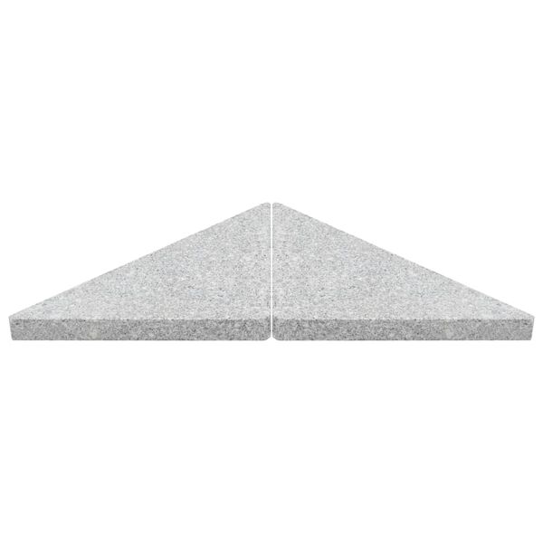 vidaXL Плита для обважнювання парасолі Трикутний Сірий 15 кг Граніт