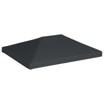 vidaXL Покриття для Альтанки 310 г/м² Сірий 4x3 м