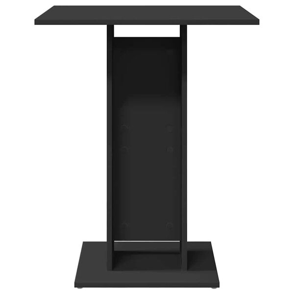 vidaXL Стіл для бістро Чорний 60x60x75 см ДСП