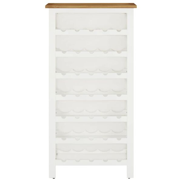 vidaXL Винна шафа 56х32х110 см Масив дуба