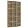 vidaXL Шафа для CD-дисків Дуб сонома 102x23x177,5 см ДСП
