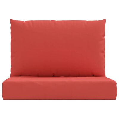 vidaXL Подушки для дивана з піддонів 2 шт Червоний Тканина