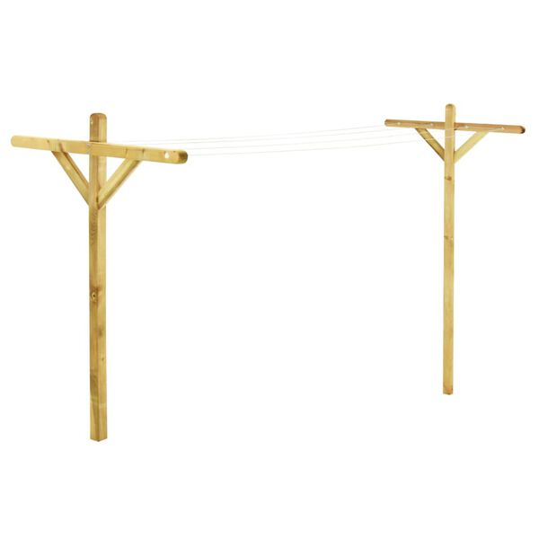 vidaXL Стійки для сушарки 2 шт 120х170 см Просочена сосна