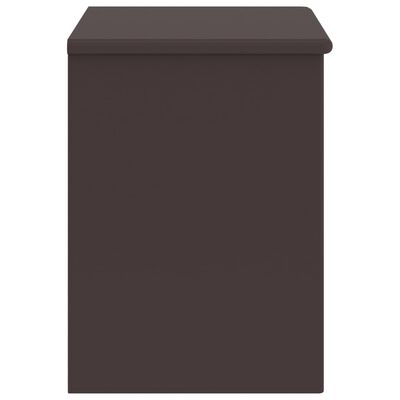 vidaXL Приліжкова тумбочка Темно-коричневий 35x30x40 см Масив сосни