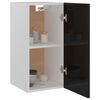 801250 vidaXL Hanging Cabinet High Gloss Black 29,5x31x60 cm Chipboard