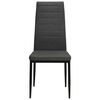 vidaXL Обідні стільці 2 шт Темно-сірий Тканина