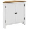 vidaXL Кутова шафа 80x33,5x78 см Масив дуба