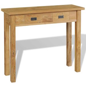 vidaXL Консольний Стіл 90x30x80 см Масив Тикового Дерева