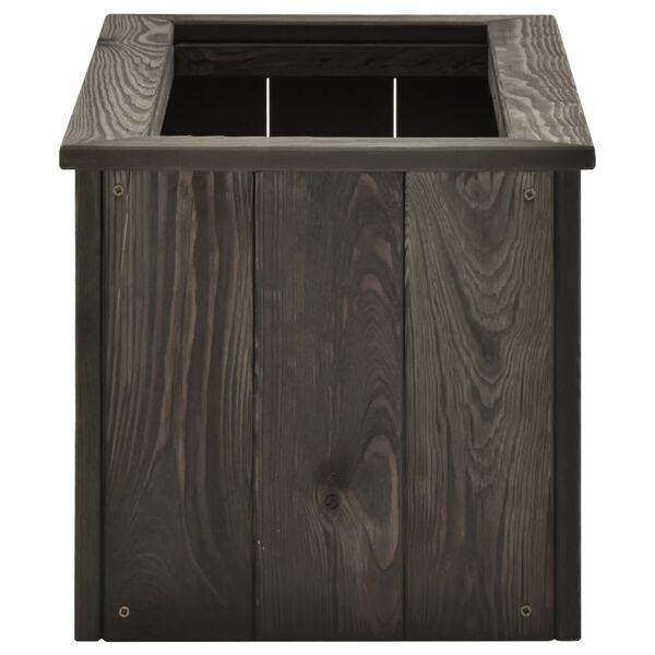 vidaXL Піднесена Клумба Темно-Сірий 74x32x30 см Масив Сосни