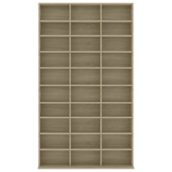 vidaXL Шафа для CD-дисків Дуб сонома 102x23x177,5 см ДСП