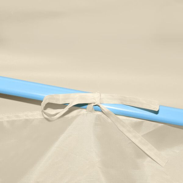 vidaXL Професійний Святковий Намет з 4 Боковинами Кремовий 2х2 м Сталь