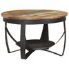 vidaXL Журнальний столик Ø68x43 см Масив відновленої деревини