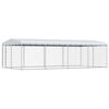 vidaXL Вуличний Вольєр для Собак з Дахом 8x4x2,3 м
