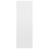 vidaXL Книжкова шафа/Сервант Глянцевий білий 66x30x97,8 см ДСП