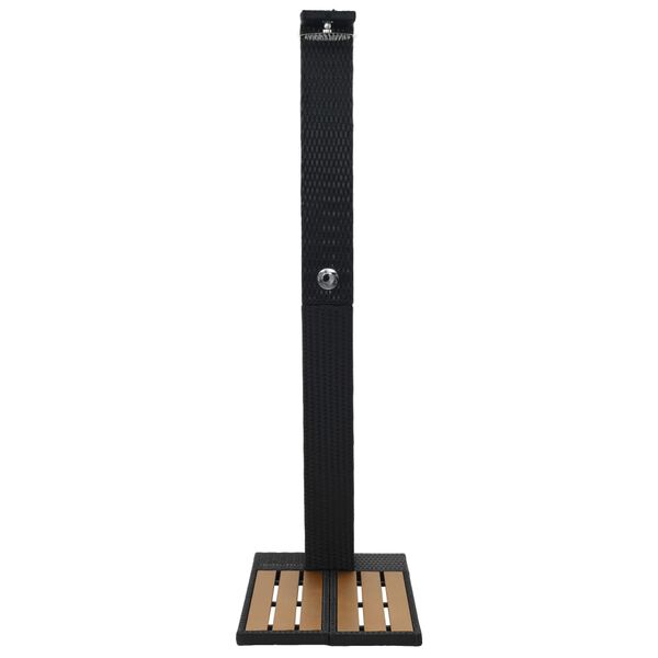 vidaXL Садовий душ Поліротанг/ДПК