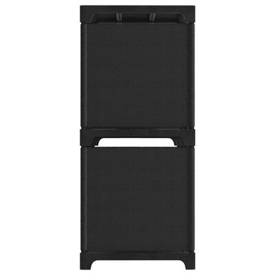 322602 vidaXL 5-Cube Display Shelf Black 103x30x72,5 cm Fabric