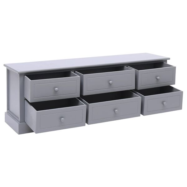 vidaXL Лавка для передпокою Темно-сірий 115x30x40 см Дерево