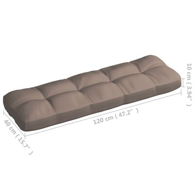 vidaXL Подушки для дивана з піддонів 7 шт Сіро-коричневий