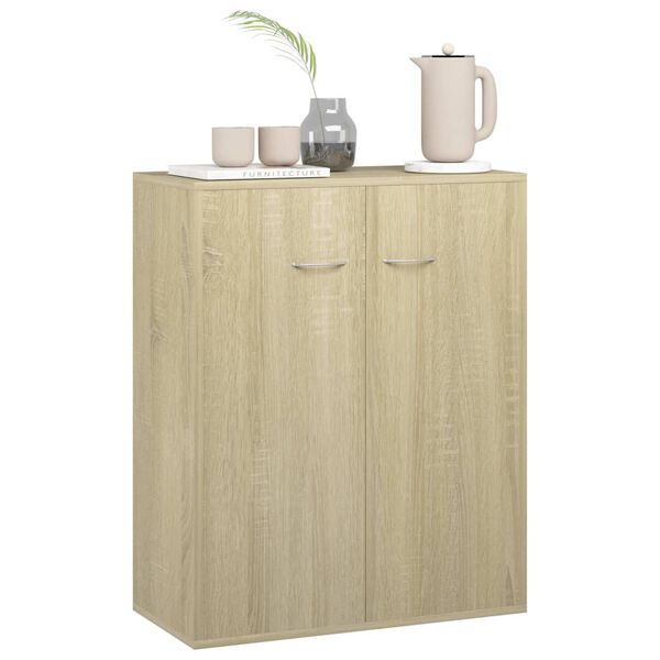 800732 vidaXL Sideboard Sonoma Oak 60x30x75 cm Chipboard