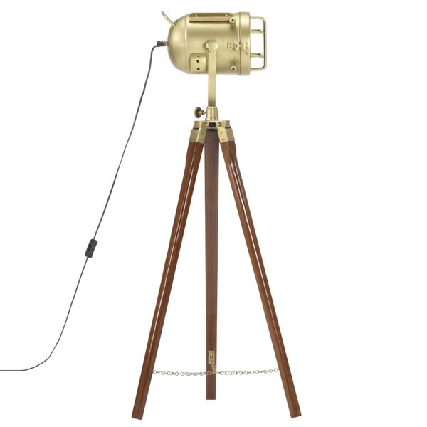 vidaXL Торшер на Тринозі 97 см Масив Дерева Манго