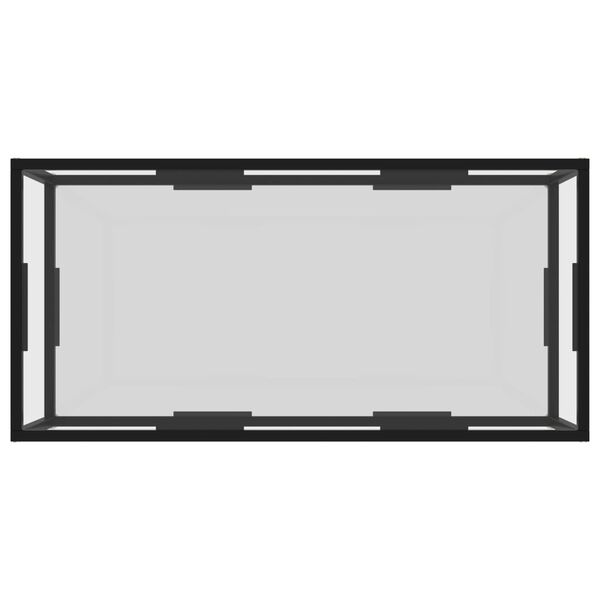 vidaXL Журнальний столик Прозорий 100х50х35 см Загартоване скло