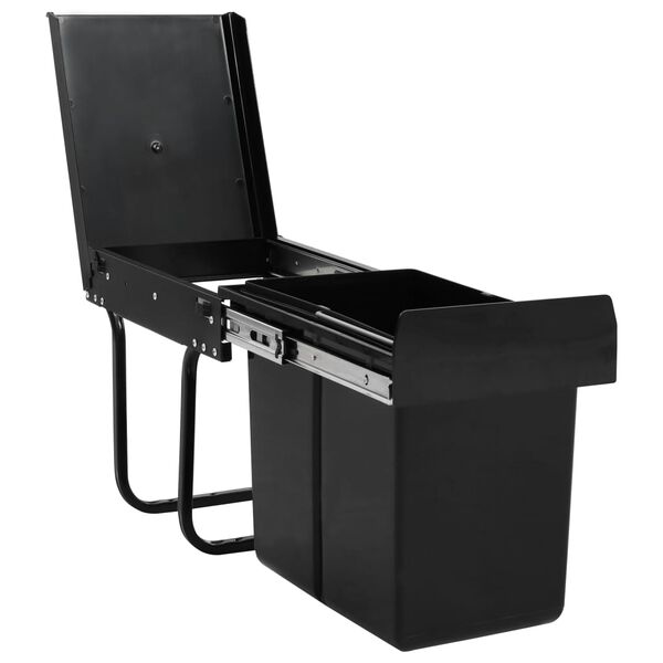 vidaXL Висувний сміттєвий бак для кухонної шафи Soft-Close 20 л